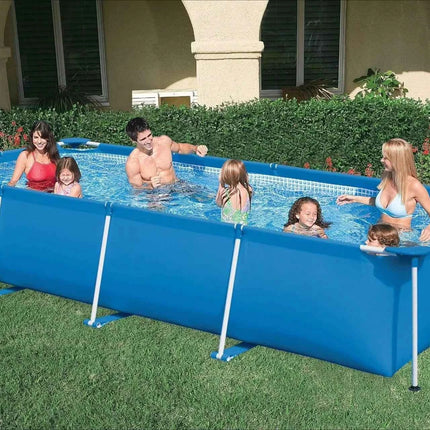 Piscina Rettangolare con Telaio 28273 4,5M X 2,2M X 0,84M per Giardino e Cortile, Uso Familiare
