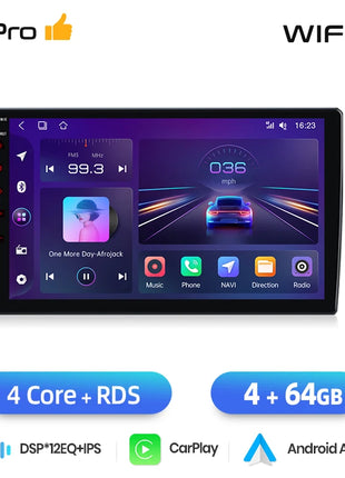 Junsun AI Wireless CarPlay for Apple Android Auto Car Radio For Peugeot 407 cc SW 407CC 2004 2005-2011 Navi BT DSP RDS GPS FM