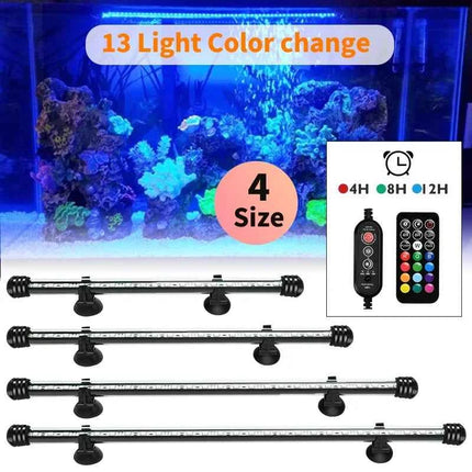 Aquarium 21 LED Light Remote Control Diving Lamp Plant Grow Lighting Underwater Fish Tank Light RGB Led Aquarium Accessories EU
