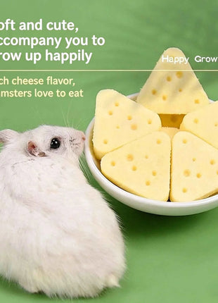 Hamster cheese teeth-grinding snacks, freeze-dried cheese, edible golden hamster food, nutrition supplement for weight gain, cal