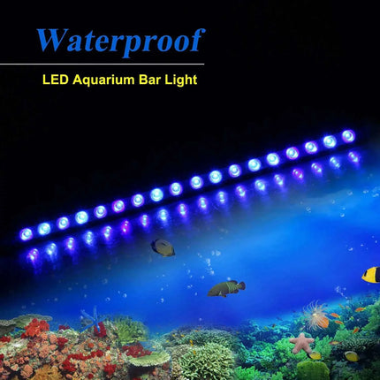 Led Aquarium Light Marine Creature Lamp 54W Strip Bar Light with All Blue 470nm Leds for Fish Coral Reef Tank