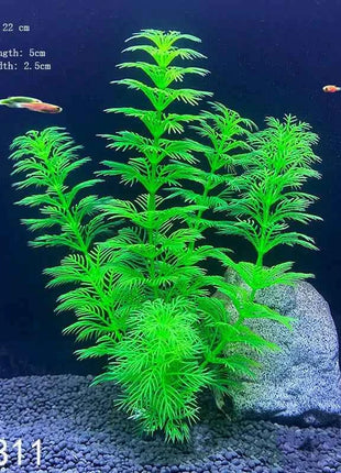 Artificial Aquarium Decor Plants Water Weeds Ornament Aquatic Fish Tank Simulation Grass Flower Decoration Accessories