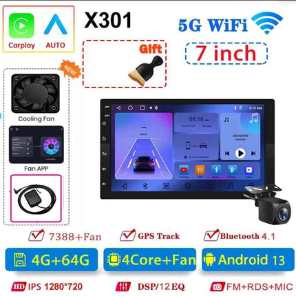 7/9/10 inch Universal Android 13 Car Radio 64G Autoradio android 2 Din car radio GPS BT Central Multimedia Smart car systems