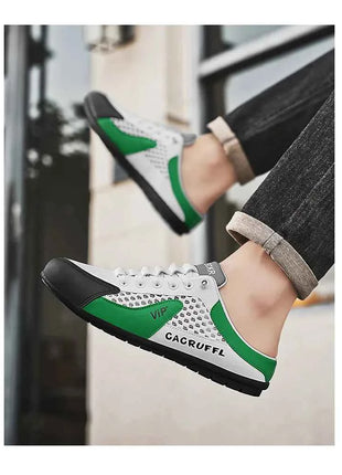 2025 Nuove slip-on casual da uomo: mezze pantofole durevoli, comode, traspiranti ed eleganti