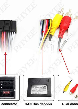 Decodificatore CAN Bus cablaggio 32 pin 12 pin, ritenzione SWC RCA P&P 16 pin Android, per Fiat Strada Toro Mobi Ducato Egea Tipo (2020+)