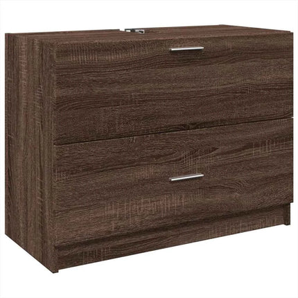White sink cabinet 78x37x59 cm engineered wood Modern Design Stylish Bathroom Storage Cabinet sturdy structure Furniture sets