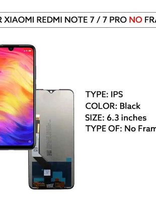 LCD Screen Display For Xiaomi Redmi Note 7 Note 7 Pro LCD Display Touch Screen Digitizer Assembly M1901F7G M1901F7S Repair Parts