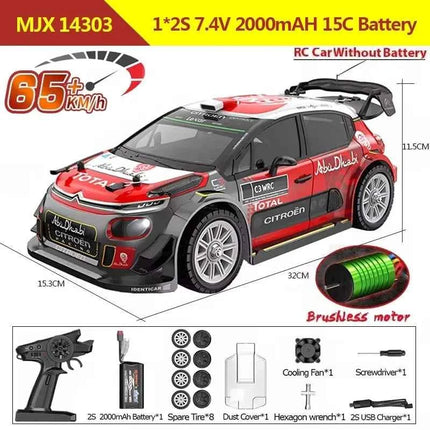 Hyper Go MJX 14303 14302 14301 1/14 4WD RC Car 65km/h Brushless 2.4G Remote Control Car Off-road High Speed RC Cars Truck Toy