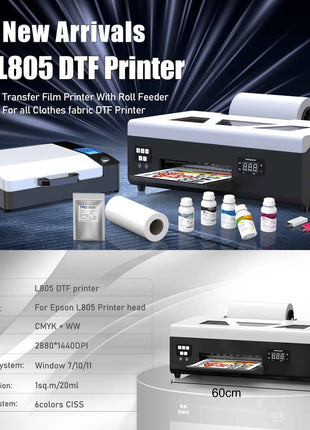 A4 DTF Printer For Epson L805 Head Direct to Film Transfer Printer Impresora A4 dtf For Fabric Hoodies t shirt Printing Machine