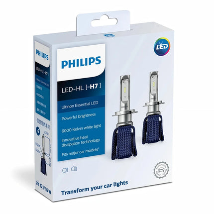 Philips LED H7 Headlight 12V/24V 4200K 5700K 6000K 6500K Bright White Auto Headlight LED Lamps,