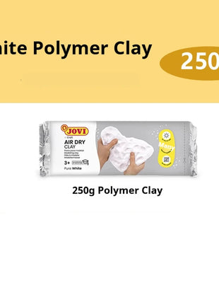 250g/500g White Ceramic Clay Bake-Free Air-Drying Clay Stone Plasticine Students DIY Handmade Tool Sculpture Soil Ceramic Doll Clay