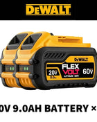 100% Authentic Dewalt 18V/20V 6.0Ah Li-Ion Replacement Battery for Power Tools, Compatible with DCB200 DCB202 DCB205 DCB206 DCB209