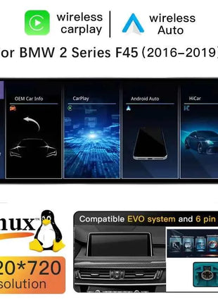 15.8 "Linux HD Screen Car Radio For BMW F45 F46 F87 2013-2018 NBT EVO Stereo Car Multimedia GPS Naviagtion DSP Touch Screen 4G Audio Carplay