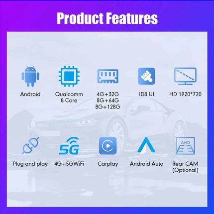 For Audi Q7 4L 2006-2009 Android Car Radio GPS Navigation Multimedia Player Carplay Android Auto IPS Touch Screen 4G 10.25 Inch