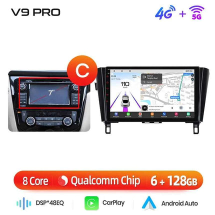 Junsun Qualcomm 8-Core 360° Panoramic Camera Wireless CarPlay Android Auto Car Radio for Nissan Qashqai J11 X-Trail 3 2013-2017