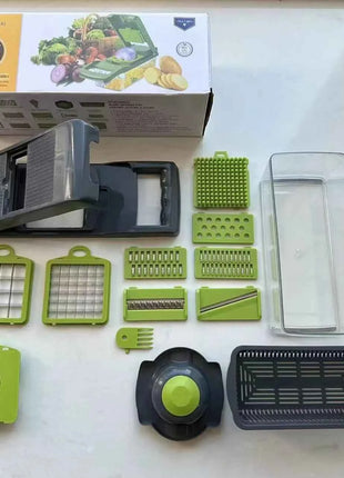 14/16 in 1 Multifunctional Vegetable Chopper Onion Chopper Handle Food Grate Food Chopper Kitchen Vegetable Slicer Dicer Cut