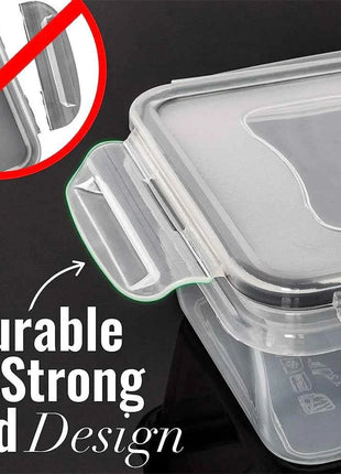 Kitchen Food Contianers Set, Microwave Dishwasher Safe BPA FREE 10pcs 840ML Containers Set With 10stickers and Marker
