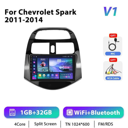 Podofo 4G CarPlay Android Radio For Chevrolet Spark 2011-2014 Car Intelligent System 2din GPS Stereo Head Unit Multimedia Player