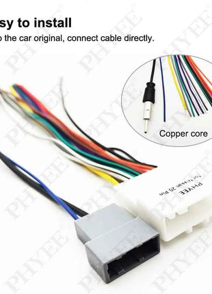 Cablaggio Radio a 20 Pin, cavo Antenna connettore a 3Pin, cavi fai da te per Car Multimedia, per Nissan Qashqai Versa Sentra X-trail