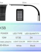 LED Aquarium Light Lighting plants Grow Light 5W/10W Aquatic Plant Lighting Waterproof Clip-on Lamp For Fish Tank