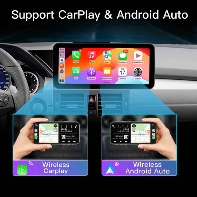 10.25''Android 14 AutoRadio for Mercedes Benz GLK Class X204 2008-2015 Car Multimedia Screen System Player GPS Navi Carplay Auto
