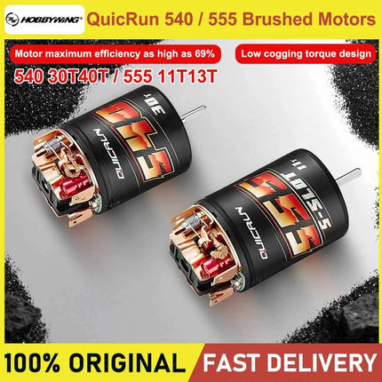 NEW HOBBYWING QuicRun 540 30T 40T 555 11T 13T Brushed Motors for 1/10 RC Model Car Crawler Buggy Retrofitting Accessories