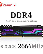 Yeemix DDR4 8GB 32GB 16GB 2666MHz 3200MHz 3600MHz Desktop Memory Dimm Heat dissipation XMP overclocking High Compatible RAM