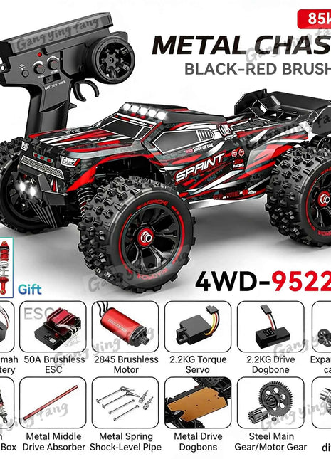 RC Car Brushless 4WD 9522PRO 85KM/H High Speed  Off-Road Drift Remote Control Car 1:16 Professional Racing Cars 9522 50KM/H