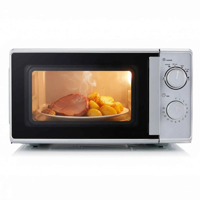 Forno a Microonde Compatto 20L - 5 Livelli di Potenza, Timer, Scongelamento