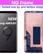 AMOLED Display for SAMSUNG Galaxy S9 G960 Display Touch Screen Digitizer Assembly G960F/DS OLED LCD with Frame Replacement