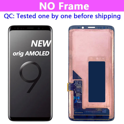 Display AMOLED per SAMSUNG Galaxy S9 G960 Display Touch Screen Digitizer Assembly G960F/DS OLED LCD con sostituzione del telaio