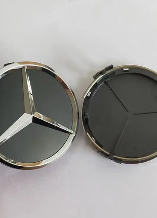 Set di 4 Coprimozzi da 75mm per Mercedes-Benz AMG W203 W206 W220 W205 W211 W212, Coperture per Cerchioni con Emblema Benz