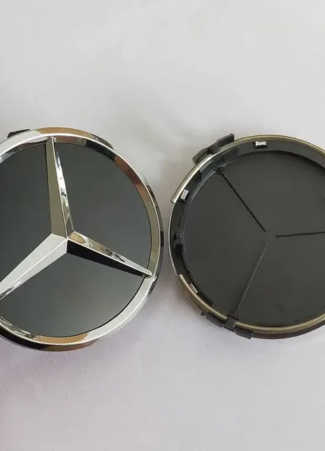 Set di 4 Coprimozzi da 75mm per Mercedes-Benz AMG W203 W206 W220 W205 W211 W212, Coperture per Cerchioni con Emblema Benz