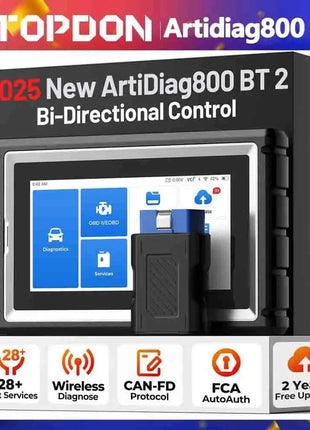 TOPDON Artidiag800 BT 2 Automotive Car Diagnostic Tool Full System OBD2 Scanner 2 Years Free Update Scan Tool VCI Repair Tool
