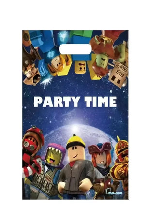 Set di Favori per Feste di Compleanno a Tema Roblox - Braccialetti Slap, Timbri e Adesivi per Bambini, Riempitivi per Sacchetti Regalo e Decorazioni per Feste