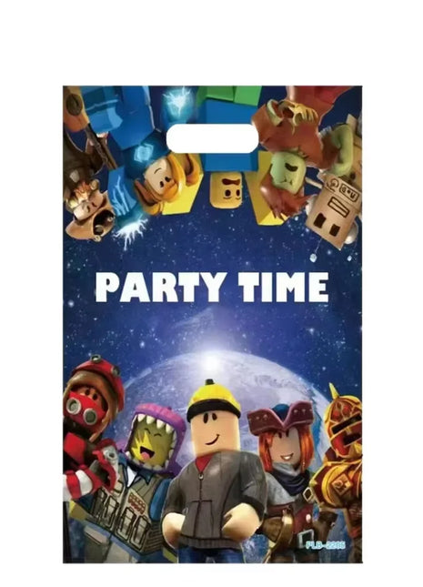 Set di Favori per Feste di Compleanno a Tema Roblox - Braccialetti Slap, Timbri e Adesivi per Bambini, Riempitivi per Sacchetti Regalo e Decorazioni per Feste