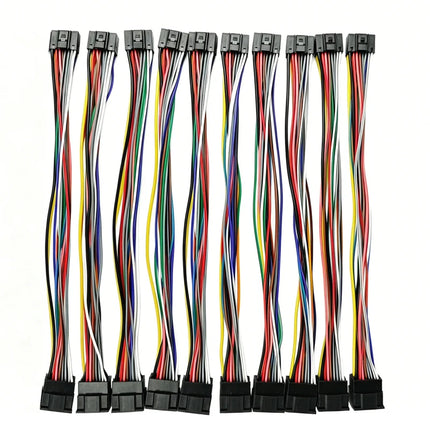Cablaggio di Prolunga a 16 Pin, Plug and Play, Lunghezza 300mm, 10 Pezzi/Lotto, Adattatore per Autoradio Android a 16 Pin