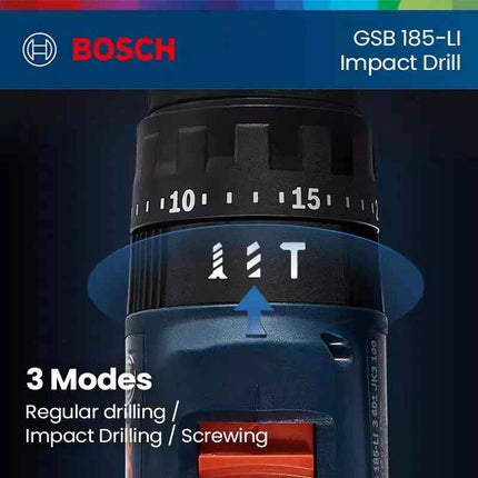 Brushless Impact Drill BOSCH GSB185LI Professional Electric Screwdriver Drill 18V Li-ion Cordless Variable Speed Electric Drill