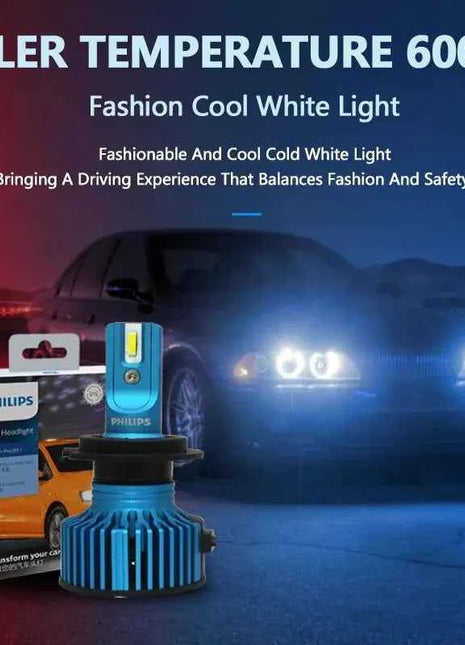 Philips LED H1 H4 H7 H11 HB3 HB4 HIR2 Ultinon Pro3011 Car LED Head Light 9005 9006 9012 Auto 6000K Bright White Original Lamp 2x