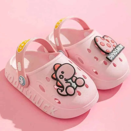Bambino Kawaii Blu Cartone Animato Zoccoli Scarpe Estate Bambini Adorabile Dinosauro All'aperto Ragazzi Carini Sandalo Leggero Traspirante Scarpe Da Giardino Casual