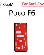 Per Xiaomi Poco F5 F6 M6 X6 Pro Mi Civi 1S 2 3 4G Display LCD Schermo Posteriore Della Copertura Dell'alloggiamento Adesivo Nastro Colla Parti