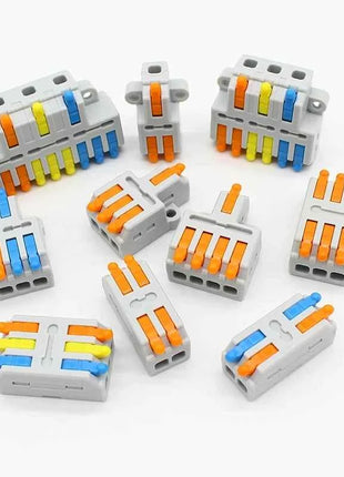 5/10PCS Universale Compatto Cavo Connettore Splitter Rapido Cavo Elettrico Morsettiera Per 28-12AWG Piccolo Connettore di Cablaggio