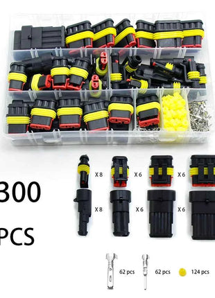 Waterproof Connectors Kit Automotive Wire Quick Connector Electrical In Car Wiring Auto Seal Socket 1 2 3 4 5 6 Pin Plug Kit Way
