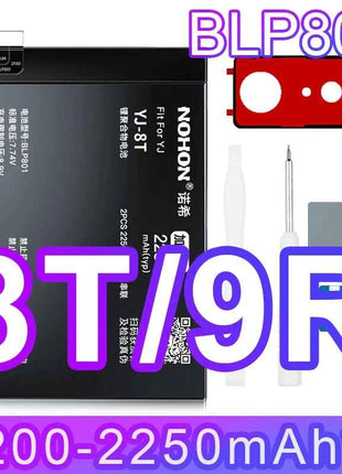 NOHON Replacement Battery for OnePlus 7T 8T 9RT 10T 12 11 9 8 7 6T 6 5T 5 7TPro Phone Batteries BLP801 BLP685 BLP745 BLP743