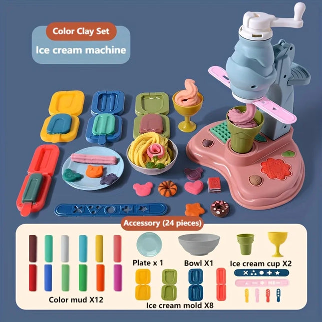 Set di impasti per gelato: colori vivaci e accessori, regalo di compleanno creativo per ragazze e ragazzi