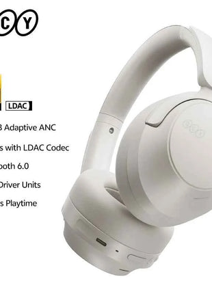 QCY H3S -56dB Adaptive ANC Over Ear Headphone Hi-Res LDAC Spatial Sound Wireless Earphone Bluetooth 6.0 Dual Driver 102H Headset