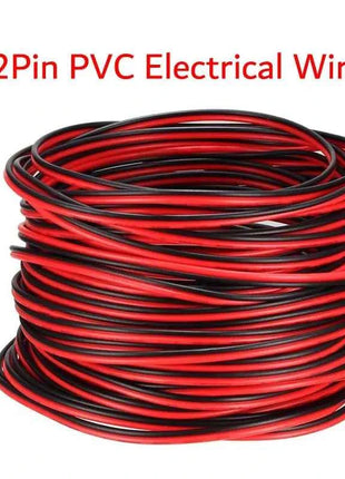 DC12V 2Pin Extension Electrical Power Wire 5M~100M Red Black Connect Cable 18 20 22 AWG PVC Copper Cord Line For LED Strip Light