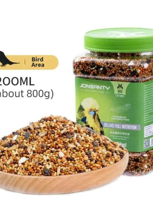 Parrot Bird Food Tiger Skin Peony Xuan Feng Wen Bird Nutrition Mixed Flowers and Grains Grain Berry Seed Food Bird Food