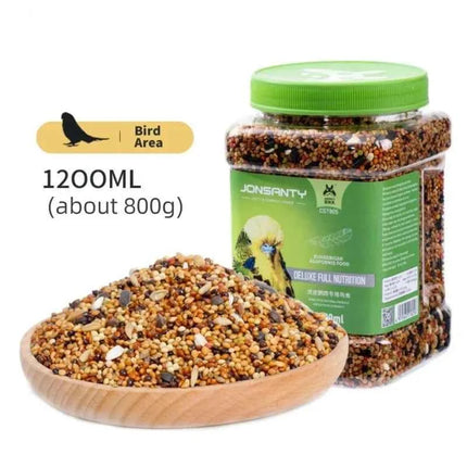 Parrot Bird Food Tiger Skin Peony Xuan Feng Wen Bird Nutrition Mixed Flowers and Grains Grain Berry Seed Food Bird Food