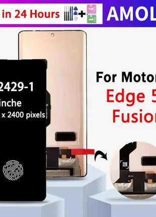 6.7'' P-OLED edge50Fusion Display For Motorola Moto Edge 50 Fusion LCD Display Touch Screen Digitizer Assembly With fingerprint